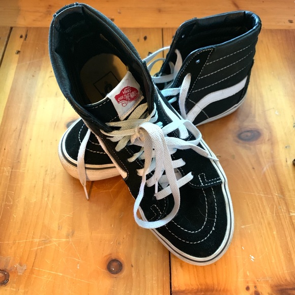 Vans Shoes - High top Black Vans